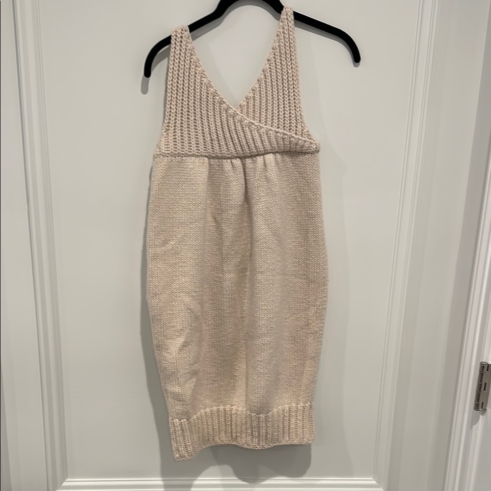 TSE Cashmere Cream Knit Dress